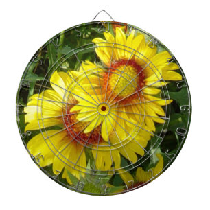 F6 Gula vildblommor Gaillardia Darttavla