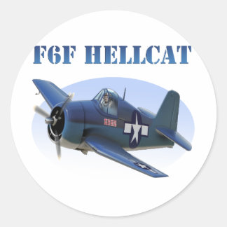 F6F Grumman Hellcat Runt Klistermärke