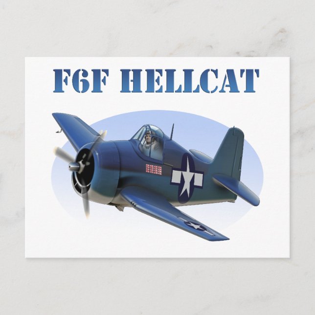 F6F Grumman Hellcat Vykort (Framsida)