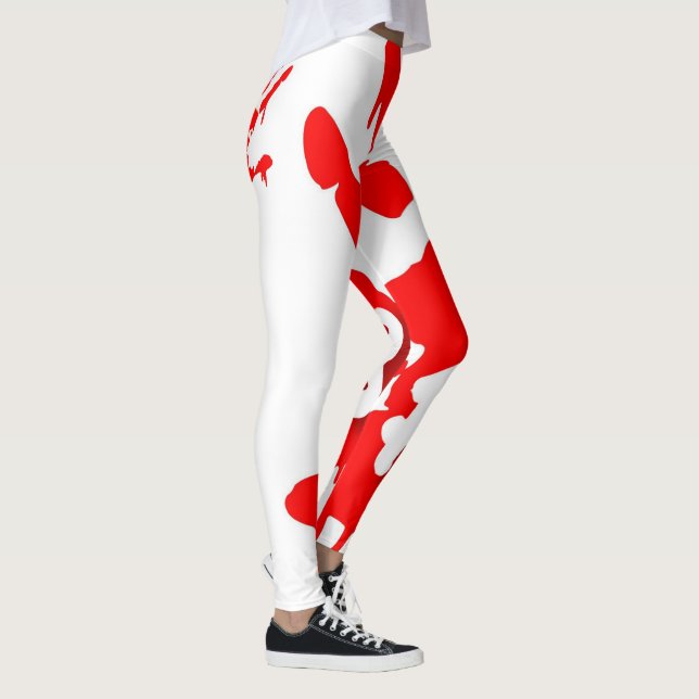 F8 FATE HANDPRINT LOGOTYP YOGA STRETCH WORKOUT LEGGINGS (Höger)