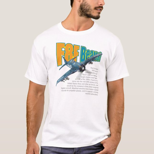 "F8F Bearcat " T-shirt (Framsida)