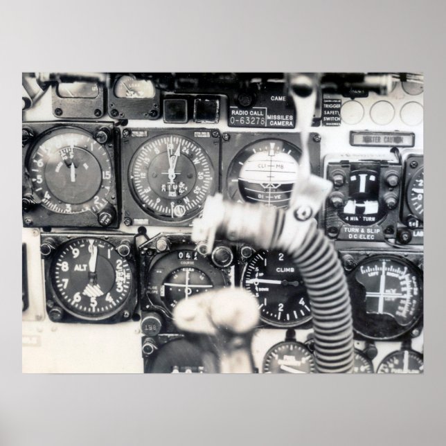 F-100 instrumentpanel poster (Framsidan)