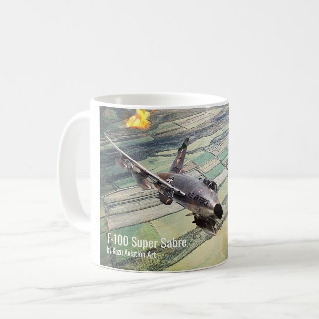  F-100 Super Sabre Kaffemugg (Framsida vänster)