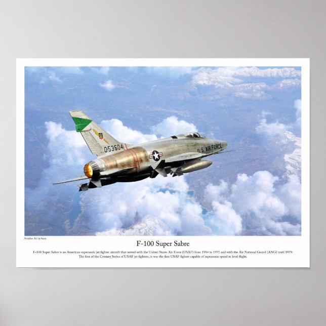 F-100 Toppen Saber Poster (Framsidan)