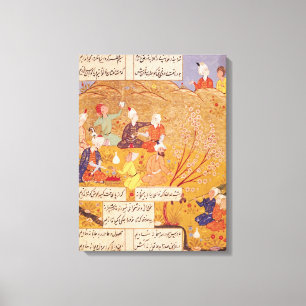 F.103v Open-luft Feast, 1554 bok av dikter Canvastryck