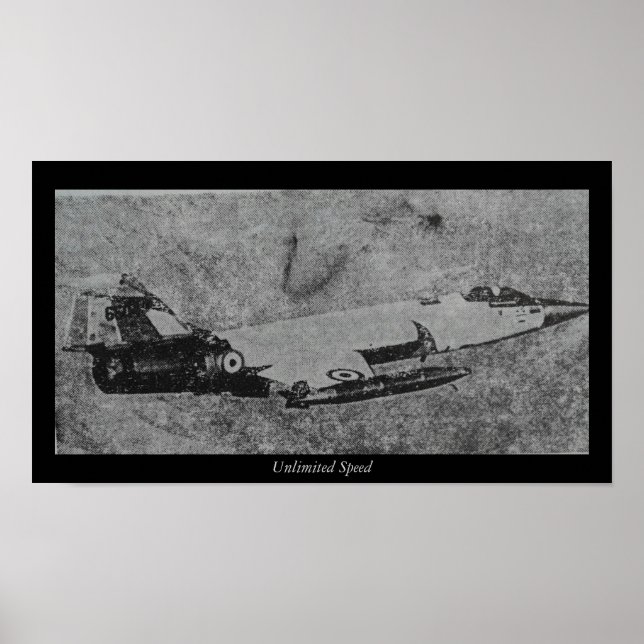 F-104 Foto på Starfighter jet Poster (Framsidan)