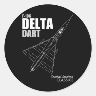F-106 Delta Dart Runt Klistermärke