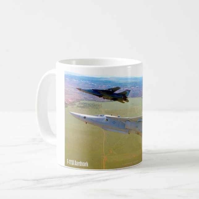 F-111A AARDVARK och EF-111A RAVEN Kaffemugg (Framsida vänster)