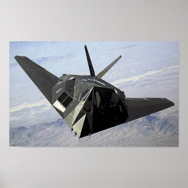 F-117 Nighthawk-flygplan Poster (Framsidan)