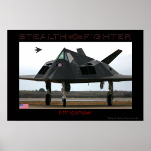 F-117 Poster i Stealth Fighter