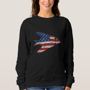 F-117 Stealth Nighthawk Aircraft American Flagga F T Shirt