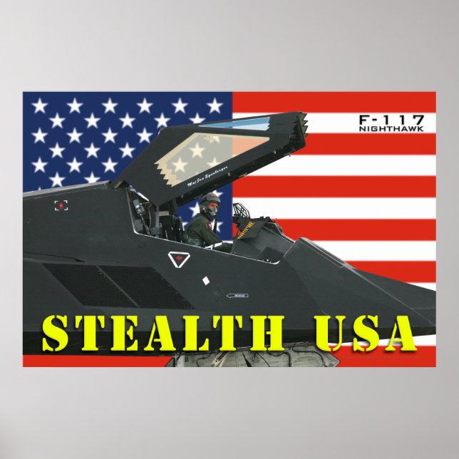 F-117 Stealth USA Poster (Framsidan)