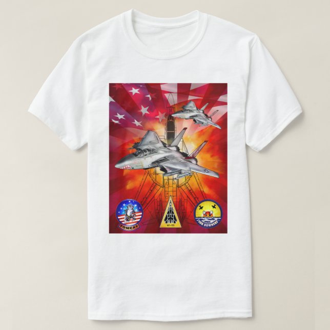 F-14 Sundowners för Tomcat VF-111 Tee (Design framsida)