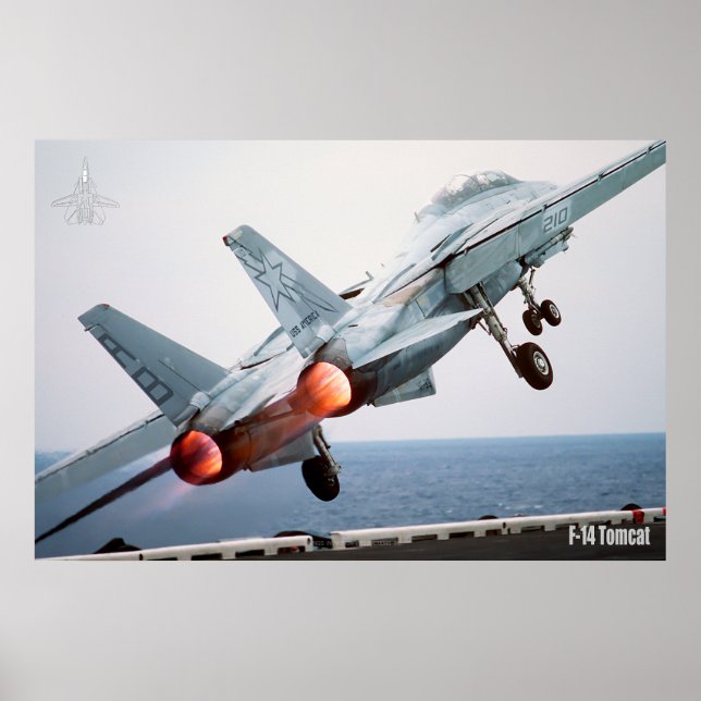 F-14 TOMCAT "AFTERBURNER" POSTER (Framsidan)