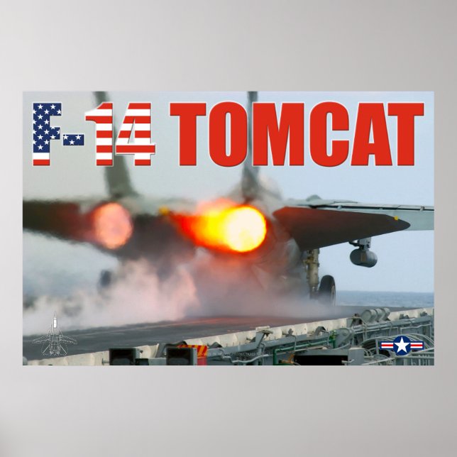 F-14 TOMCAT "AFTERBURNER" POSTER (Framsidan)
