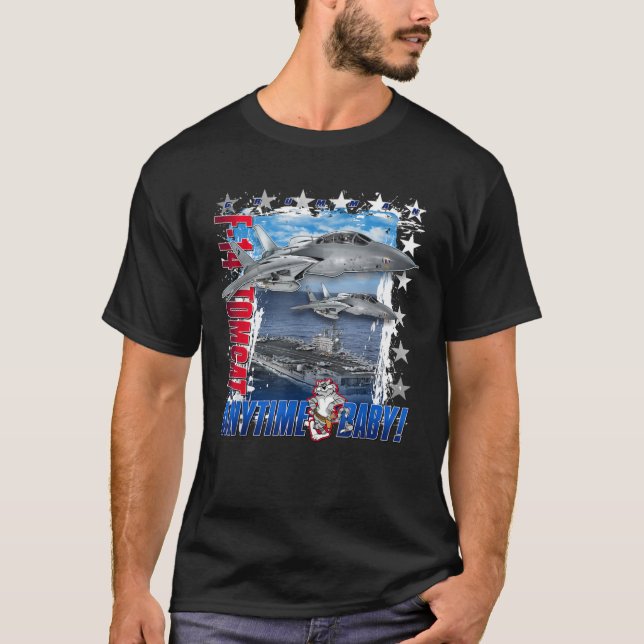 F-14 Tomcat Anytime Baby Jet T Shirt (Framsida)