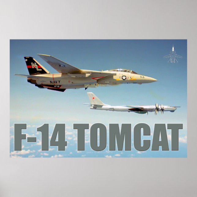 F-14 TOMCAT "BEAR"-POSTER POSTER (Framsidan)