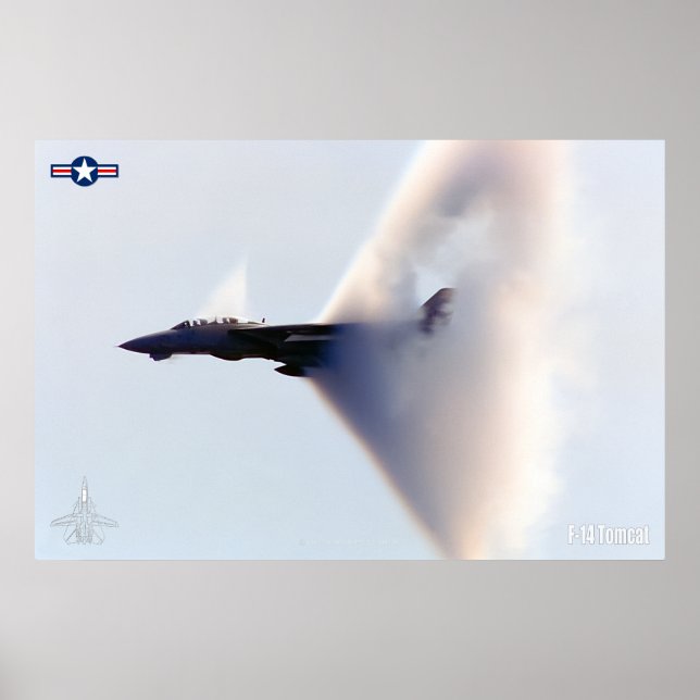 F-14 TOMCAT "BOOM"-POSTER POSTER (Framsidan)