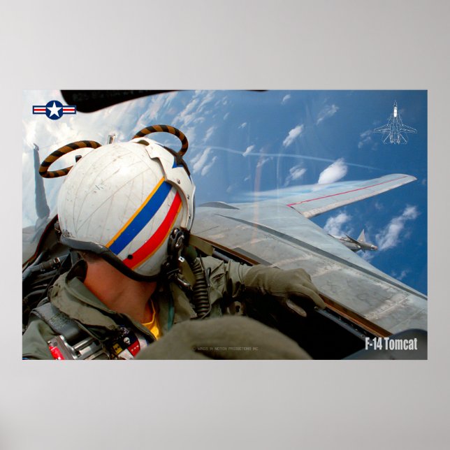 F-14 TOMCAT "CHECK SIX" POSTER (Framsidan)