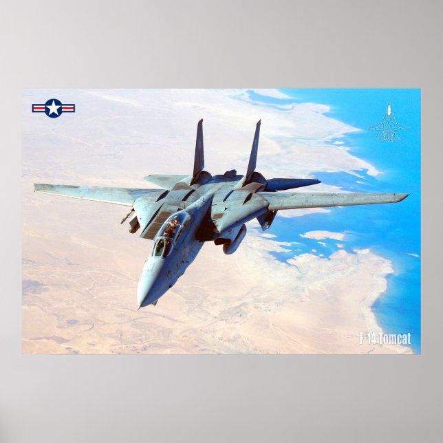 F-14 TOMCAT "DESERT PATROL" POSTER (Framsidan)
