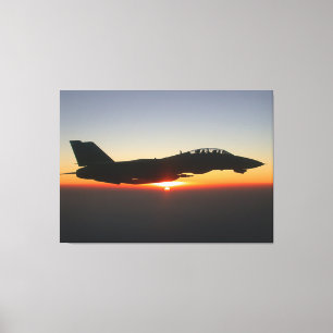 F-14 Tomcat Fighter Jet över Afghanistan Canvastryck
