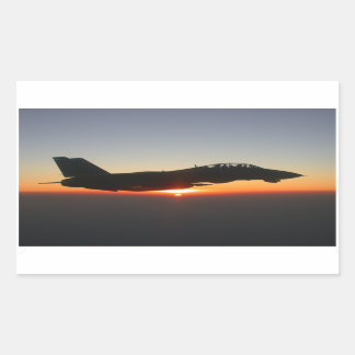 F 14 Tomcat Fighter Jet Rektangulärt Klistermärke