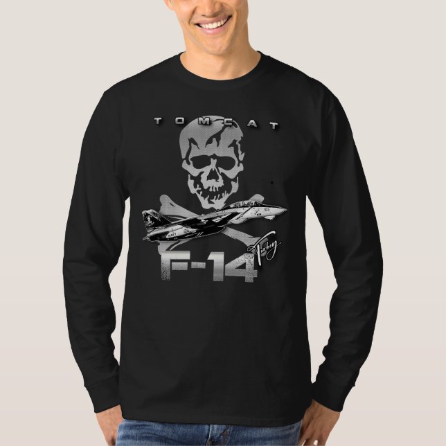 F-14 Tomcat Fighterjet T Shirt (Framsida)