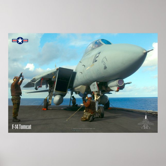 F-14 TOMCAT "FLIGHTDECK" POSTER (Framsidan)