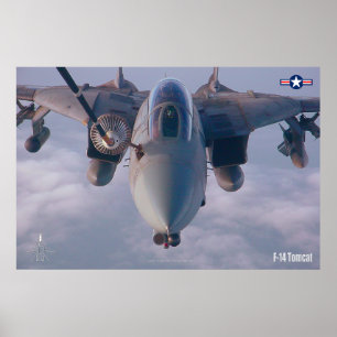 F-14 TOMCAT "FLYGNING" POSTER