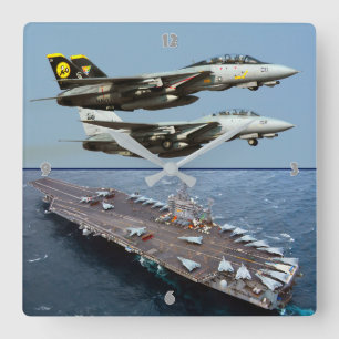 F-14 TOMCAT FYRKANTIG KLOCKA