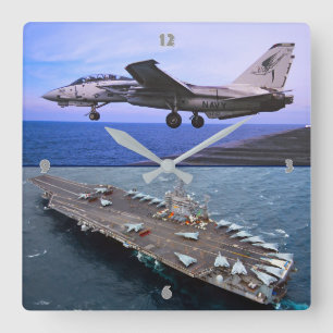 F-14 TOMCAT FYRKANTIG KLOCKA