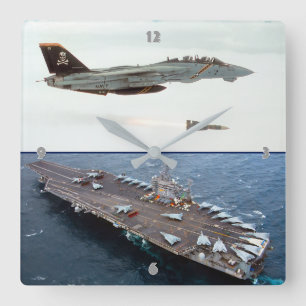 F-14 TOMCAT FYRKANTIG KLOCKA