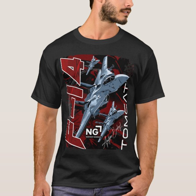 F-14 Tomcat jaktplan T Shirt (Framsida)