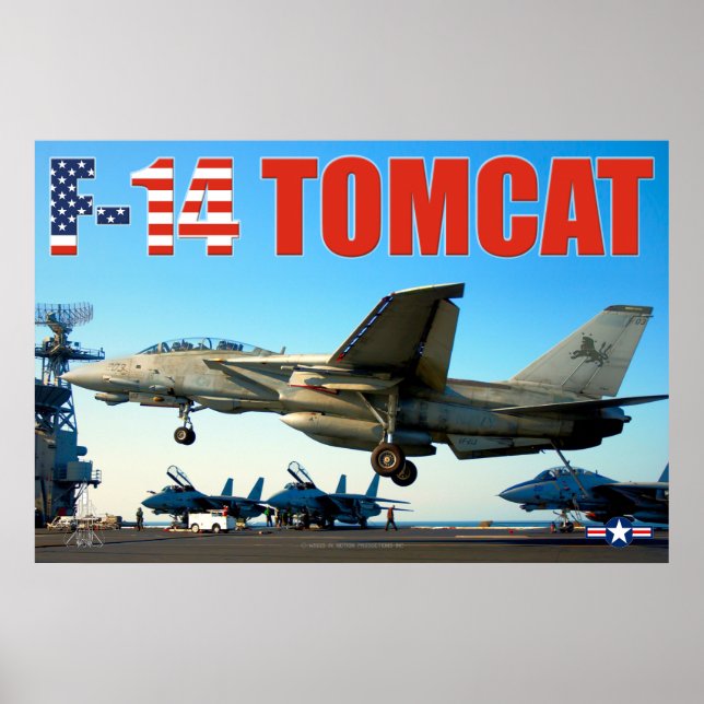 F-14 TOMCAT "KROK DOWN" POSTER (Framsidan)