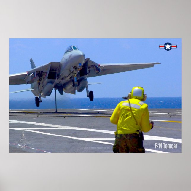 F-14 TOMCAT "KROK DOWN" POSTER (Framsidan)