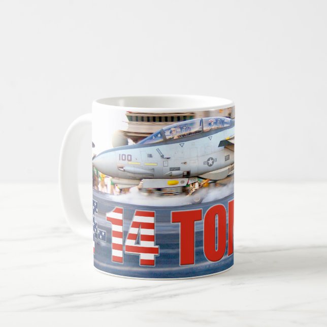 F-14 TOMCAT ’LAUNCH’ KAFFEMUGG (Framsida vänster)