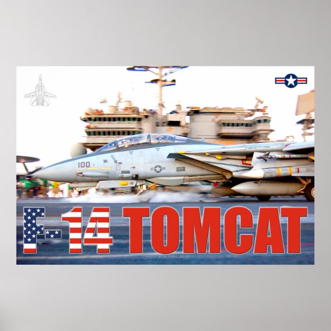 F-14 TOMCAT "LAUNCH"-POSTER POSTER (Framsidan)