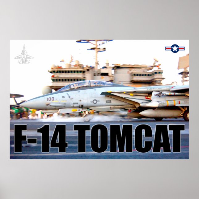 F-14 TOMCAT "LAUNCH"-POSTER POSTER (Framsidan)