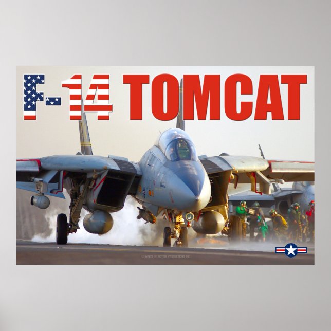 F-14 TOMCAT "LAUNCH"-POSTER POSTER (Framsidan)