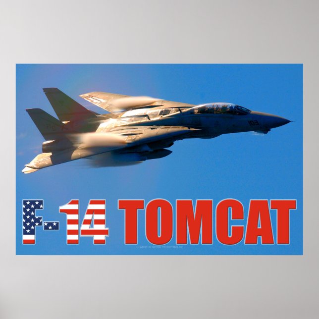 F-14 TOMCAT "MACH SPRINGA" POSTER (Framsidan)