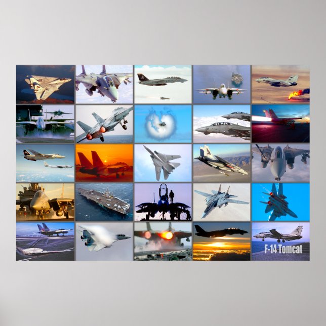 F-14 TOMCAT ’MONTAGE’ POSTER (Framsidan)