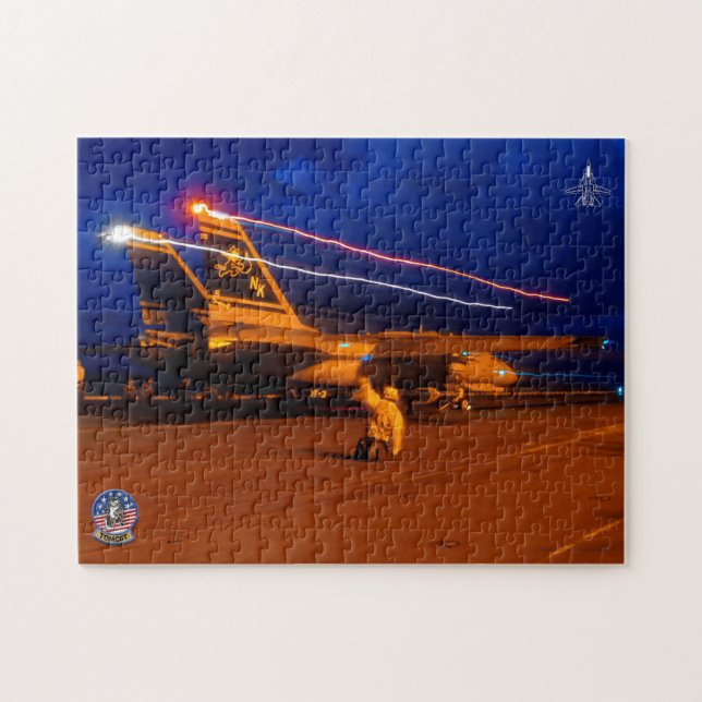 F-14 TOMCAT "NÄTLAUNCH" (11 x 14 tum) Pussel (Horisontell)