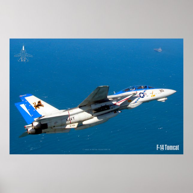 F-14 TOMCAT "ON PATROL" POSTER (Framsidan)