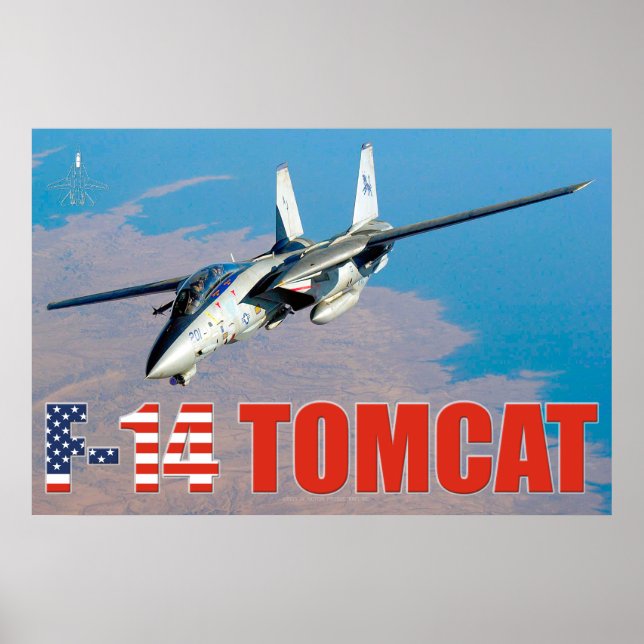 F-14 TOMCAT "ON PATROL" POSTER (Framsidan)