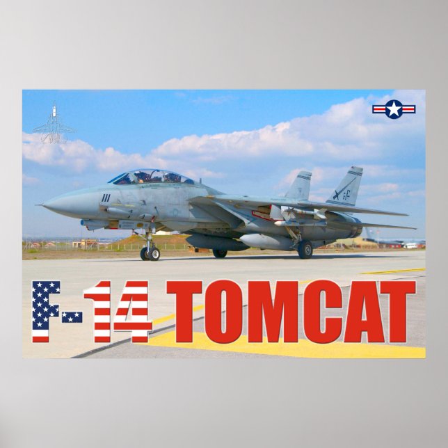F-14 TOMCAT "PREFLIGHT"-POSTER POSTER (Framsidan)