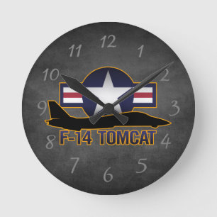 F-14 Tomcat Rund Klocka