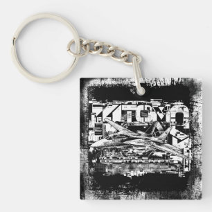 F-14 Tomcat Square (dubbla-sidig) Acrylic Keychain