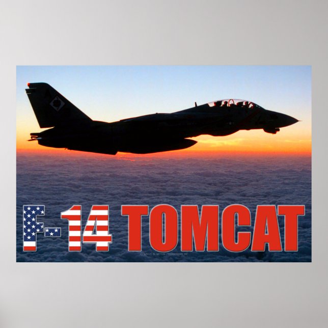F-14 TOMCAT "SUNSET PATROL" POSTER (Framsidan)