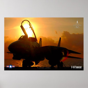 F-14 TOMCAT "SUNSET"-POSTER POSTER