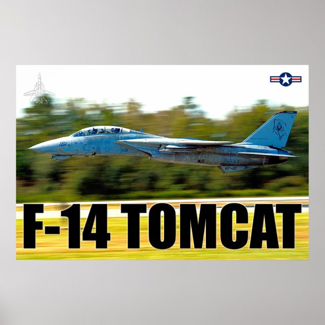 F-14 TOMCAT "TAKEOFF"-POSTER POSTER (Framsidan)
